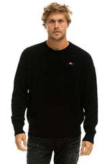 VINTAGE CABIN UNISEX CASHMERE SWEATER - BLACK Sweatshirt Aviator Nation