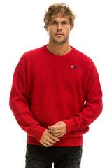VINTAGE CABIN UNISEX CASHMERE SWEATER - CHERRY Sweatshirt Aviator Nation