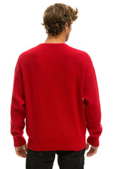 VINTAGE CABIN UNISEX CASHMERE SWEATER - CHERRY Sweatshirt Aviator Nation