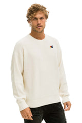 VINTAGE CABIN UNISEX CASHMERE SWEATER - VINTAGE WHITE Sweatshirt Aviator Nation