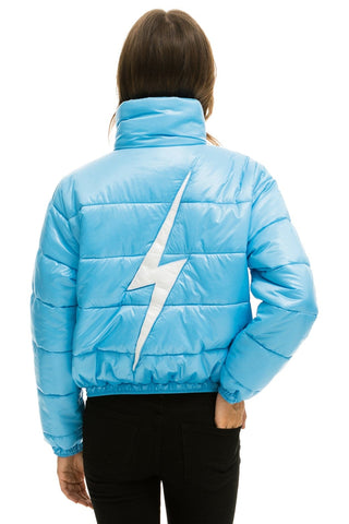 WOMEN'S BOLT LUXE APRES PUFFER JACKET - GLOSSY SKY Jacket Aviator Nation