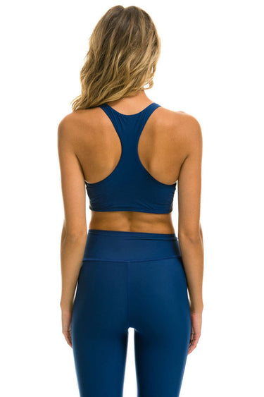 WOMEN'S COLOR BLOCK RACER SPORTS BRA - ROYAL Sports Bra Aviator Nation