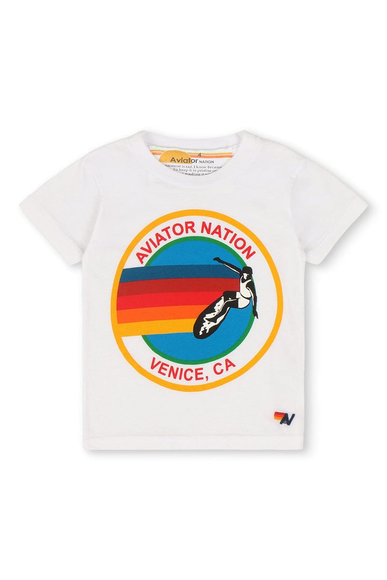 KID'S AVIATOR NATION VENICE TEE - WHITE