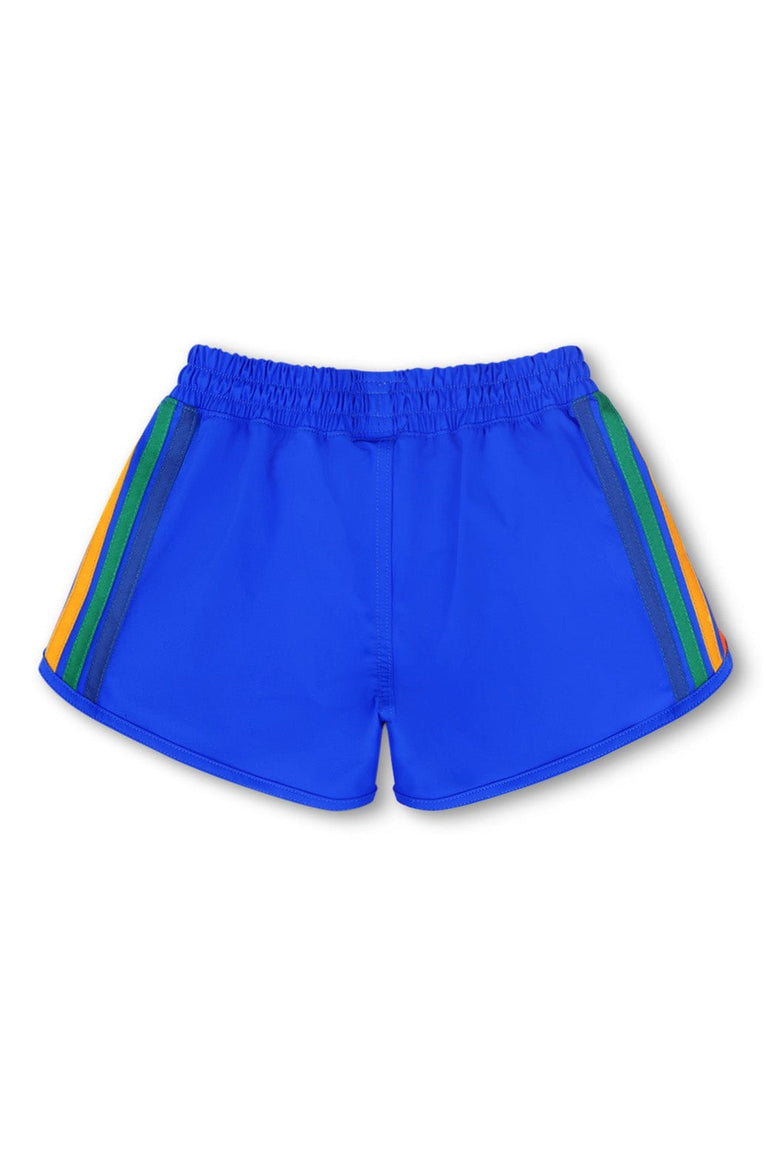 5 STRIPE KIDS FLEX JOGGER SHORT - PARROT