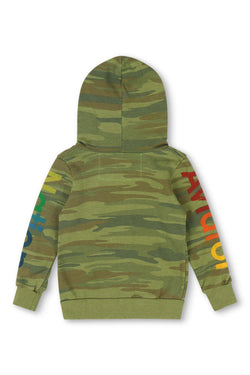 KID'S AVIATOR NATION VENICE ZIP HOODIE - CAMO