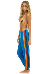 5 STRIPE SWEATPANTS - OCEAN Women's Sweatpants Aviator Nation 