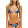 5 STRIPE TRIANGLE BIKINI TOP - ISLANDA Swim Aviator Nation 