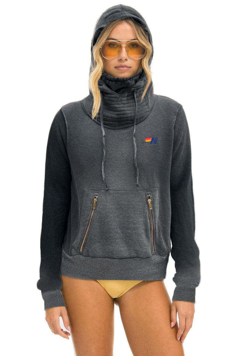 NINJA PULLOVER HOODIE - FADED SMOKE