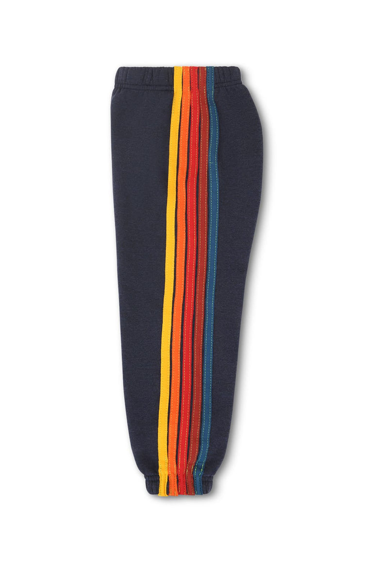 KID'S 5 STRIPE SWEATPANTS - NAVY