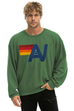 LOGO RELAXED CREW SWEATSHIRT - PALM