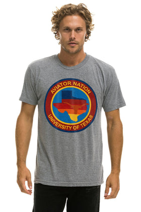 UNIVERSITY OF TEXAS CIRCLE PRINT CREW TEE SHIRT
