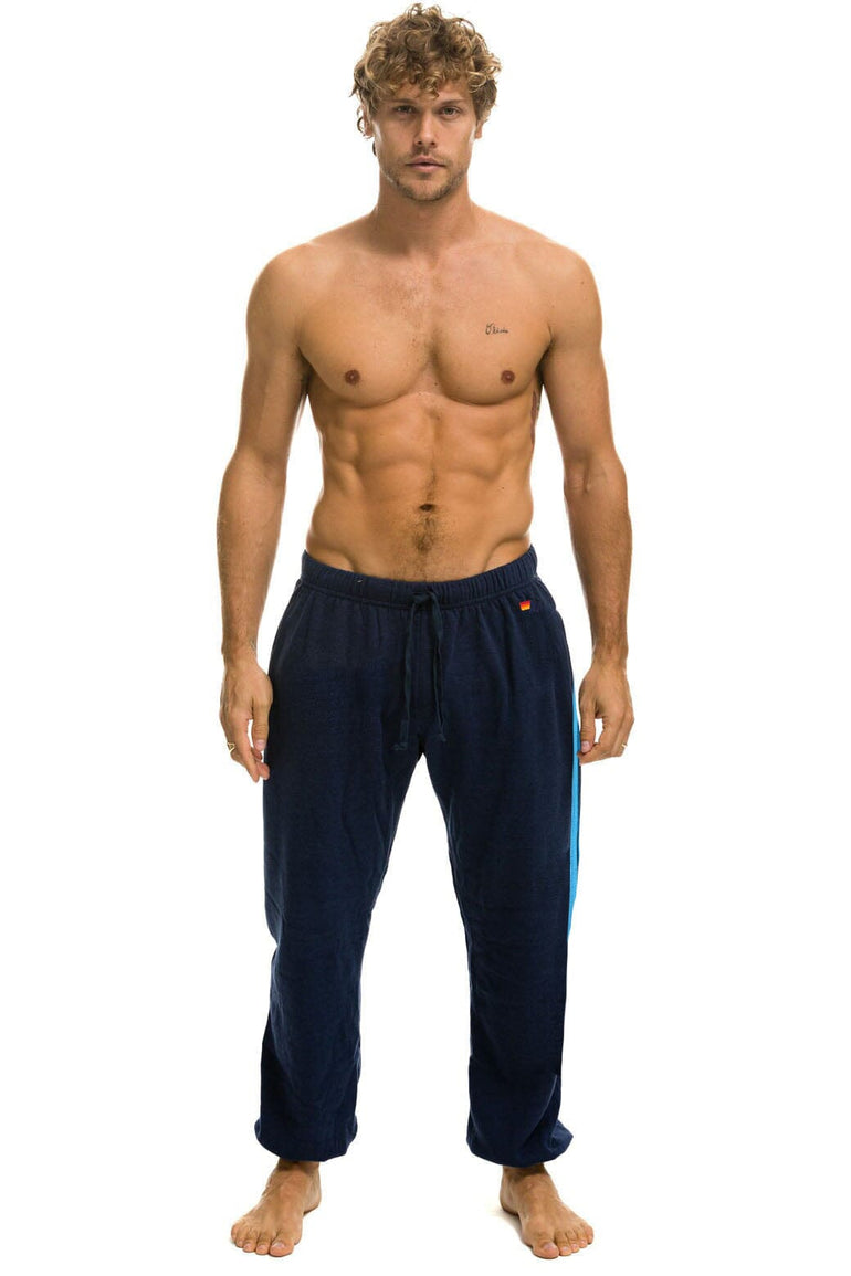 5 STRIPE SWEATPANTS - NAVY // BLUE
