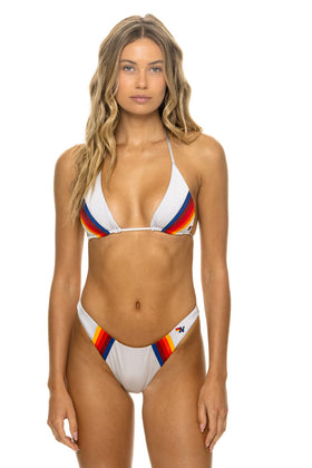 5 STRIPE LUXE TRIANGLE BIKINI TOP