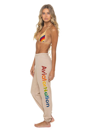 AVIATOR NATION VENICE SWEATPANTS - SAND