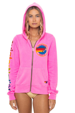 AVIATOR NATION VENICE HOODIE - NEON PINK