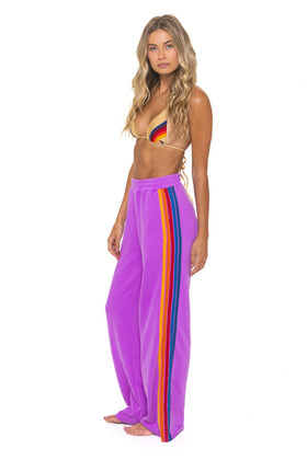 5 STRIPE WIDE LEG POCKET SWEATPANTS