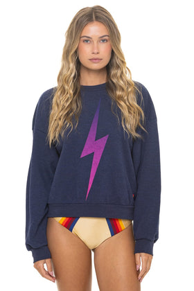 BOLT FADE RELAXED CREW SWEATSHIRT