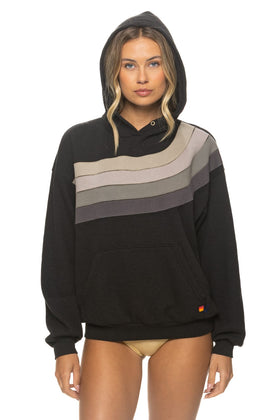 WAVE STRIPE 4 PULLOVER HOODIE RELAXED