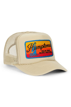 PALM TREE FESTIVAL HAMPTONS 2026 VINTAGE LOW RISE TRUCKER - KHAKI