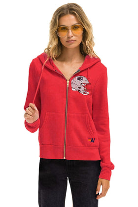 NEW ENGLAND PATRIOTS HELMET ZIP HOODIE