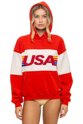 USA RELAXED PULLOVER HOODIE