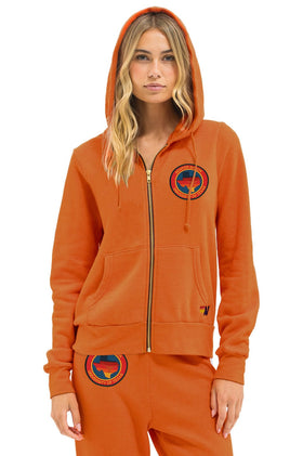 UNIVERSITY OF TEXAS CIRCLE PRINT ZIP HOODIE
