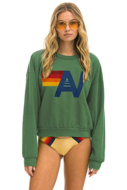 LOGO RELAXED CREW SWEATSHIRT - PALM