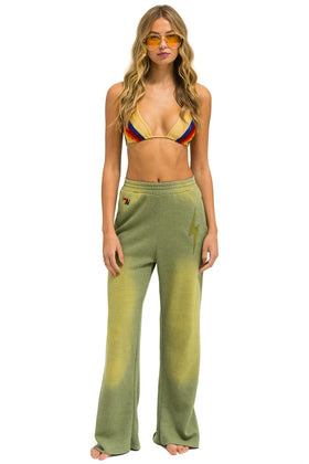 BOLT STITCH WIDE LEG POCKET SWEATPANTS