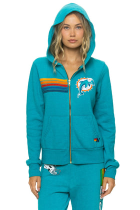 MIAMI DOLPHINS ZIP HOODIE