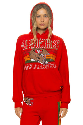 SAN FRANCISCO 49ERS HELMET RELAXED PULLOVER HOODIE