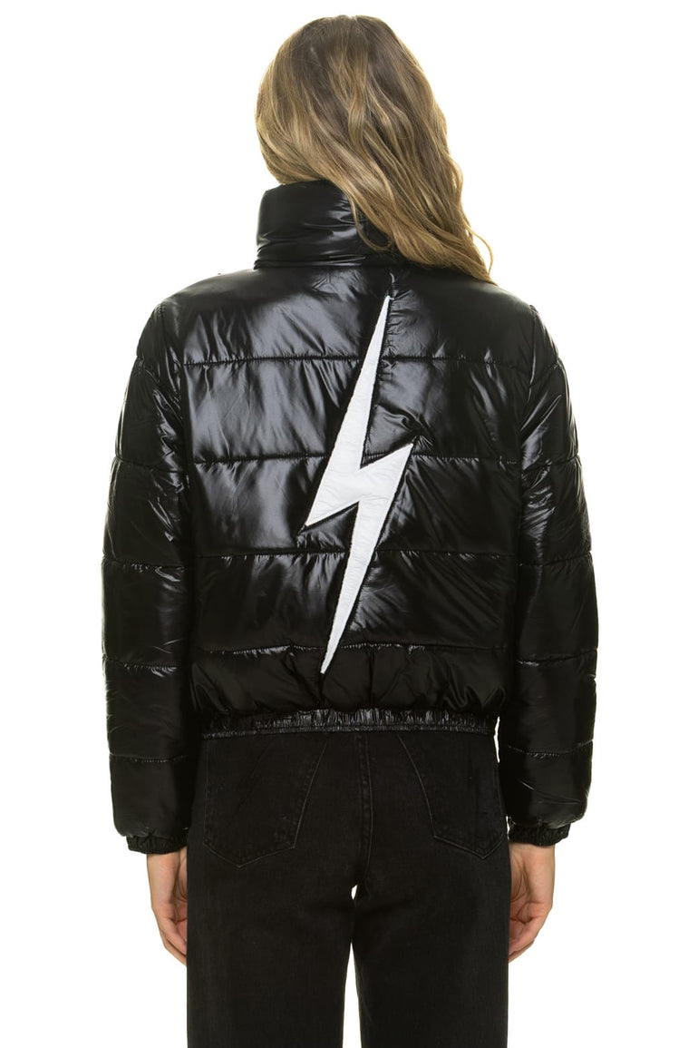 BOLT LUXE APRES PUFFER JACKET - GLOSSY BLACK