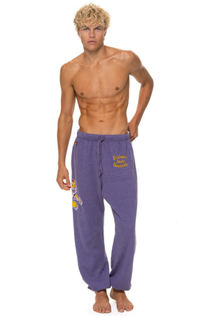 LSU TIGER UNISEX POCKET SWEATPANTS - GRAPE