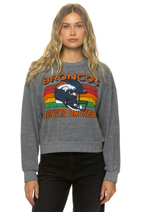 DENVER BRONCOS HELMET RELAXED CREW SWEATSHIRT