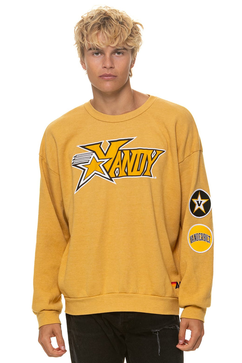 VANDERBILT UNIVERSITY 2026 RELAXED CREW SWEATSHIRT - FALLBACK GOLD