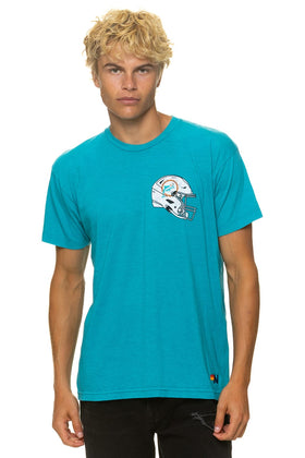 MIAMI DOLPHINS HELMET CREW TEE SHIRT