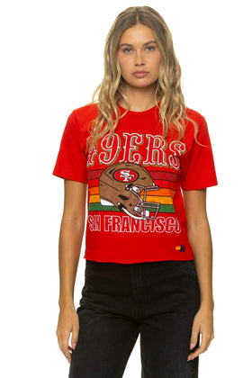 SAN FRANCISCO 49ERS HELMET BOYFRIEND TEE
