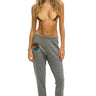 AVIATOR NATION ASPEN SWEATPANTS - HEATHER GREY Women's Sweatpants Aviator Nation 