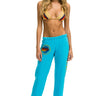 AVIATOR NATION ASPEN SWEATPANTS - NEON BLUE Women's Sweatpants Aviator Nation 