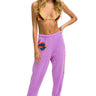 AVIATOR NATION ASPEN SWEATPANTS - NEON PURPLE Women's Sweatpants Aviator Nation 