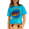 AVIATOR NATION MALIBU BOYFRIEND TEE - NEON BLUE Boyfriend Tee Aviator Nation 