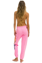 AVIATOR NATION NASHVILLE SWEATPANTS - NEON PINK Women's Sweatpants Aviator Nation 