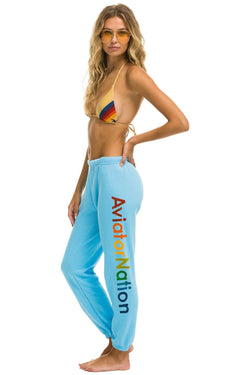 AVIATOR NATION NASHVILLE SWEATPANTS - SKY Women's Sweatpants Aviator Nation 