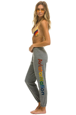 AVIATOR NATION NORTH SHORE SWEATPANTS - HEATHER GREY Women's Sweatpants Aviator Nation 