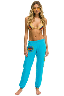 AVIATOR NATION NORTH SHORE SWEATPANTS - NEON BLUE Women's Sweatpants Aviator Nation 