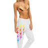 BOLT SWEATPANT GRADIENT - WHITE // RAINBOW Women's Sweatpants Aviator Nation 