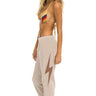 BOLT SWEATPANTS - SAND // MOCHA Women's Sweatpants Aviator Nation 
