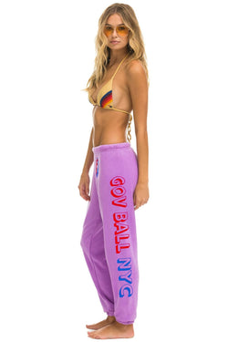 GOV BALL 2024 UNISEX SWEATPANTS - NEON PURPLE Aviator Nation 