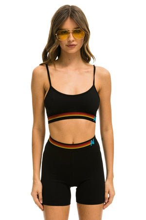 LOGO ADJUSTABLE BRALETTE - BLACK