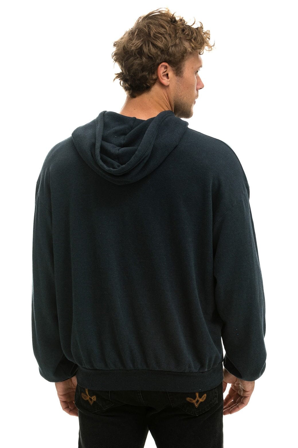 LOGO PULLOVER RELAXED HOODIE - CHARCOAL Hoodie Aviator Nation 