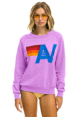 LOGO SWEATSHIRT - NEON PURPLE Sweatshirt Aviator Nation 